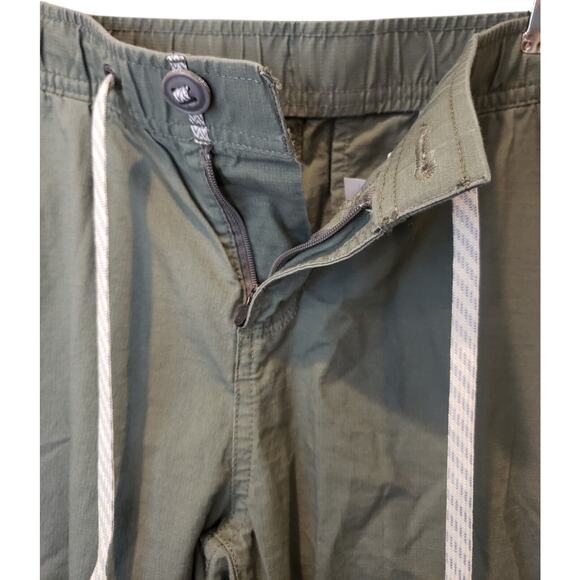 Vuori Womens Ripstop Pants in Army Green Elastic Waist Medium Athleisure - Picture 5 of 13